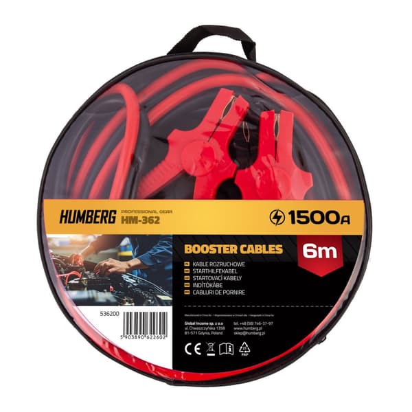 Startkablar 6m 1500A HM-362 Humberg