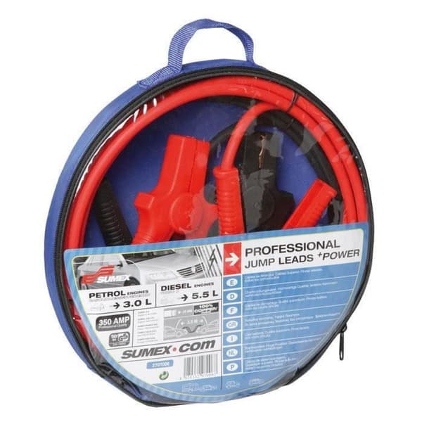 Startkablar - 3,5m - 350A - 25mm2