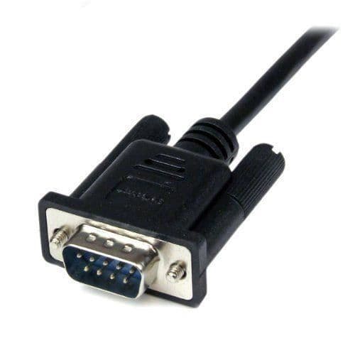 StarTech SCNM9FM1MBK Null Modem-kabel Kryssad Seriell 1 m Svart - 0065030850513