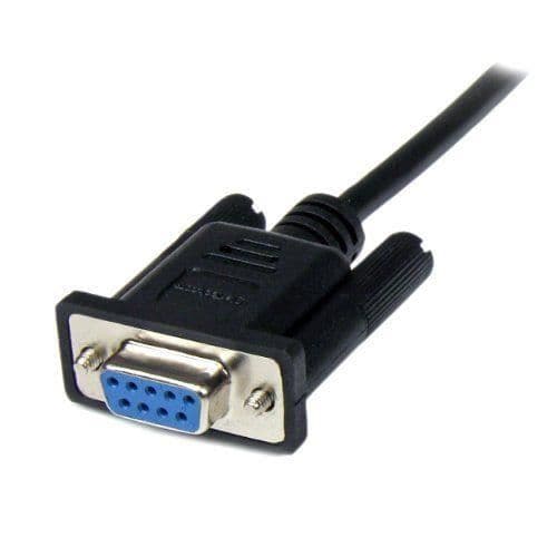 StarTech SCNM9FM1MBK Null Modem-kabel Kryssad Seriell 1 m Svart - 0065030850513
