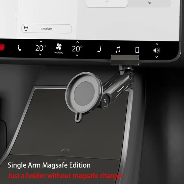 Trådløs telefonholder, foldbart design, magnetisk griber, Blå