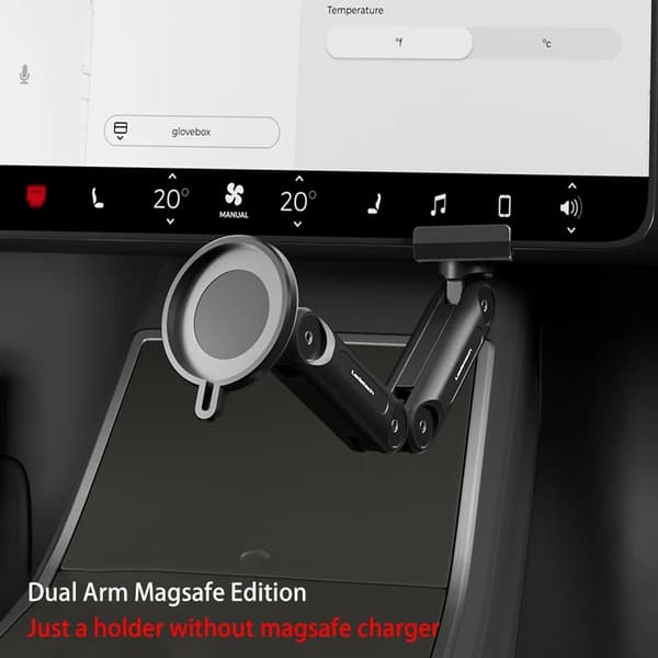 Trådløs telefonholder, foldbart design, magnetisk griber, Blå