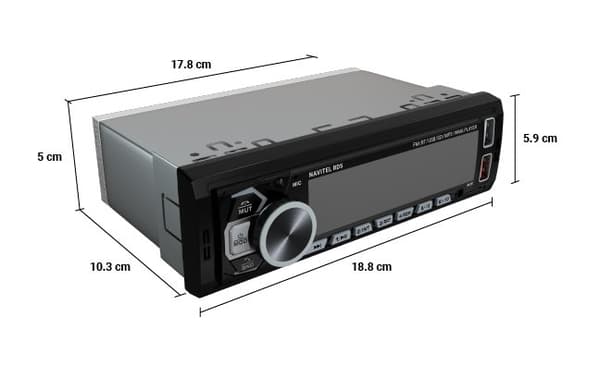 Player Auto Navitel RD5, 1DIN 4?50 watt,Bluetooth, FM,redare FLAC,MP3,WMA, WAV, AUX input,microSD 256GB,2x USB,RCA-out,Hands-free,Telecomanda,CarLiveA