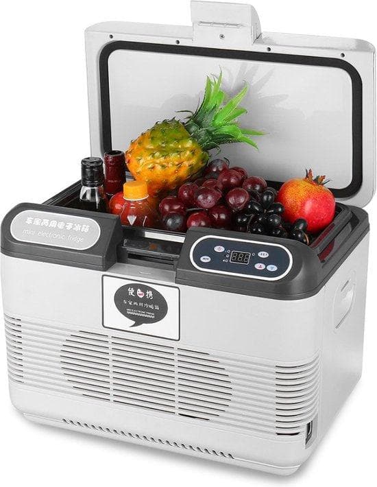 Bilkyl | med kompressor Bärbart kylskåp Electric Cooling Box | 15l | Vit | magmuskler