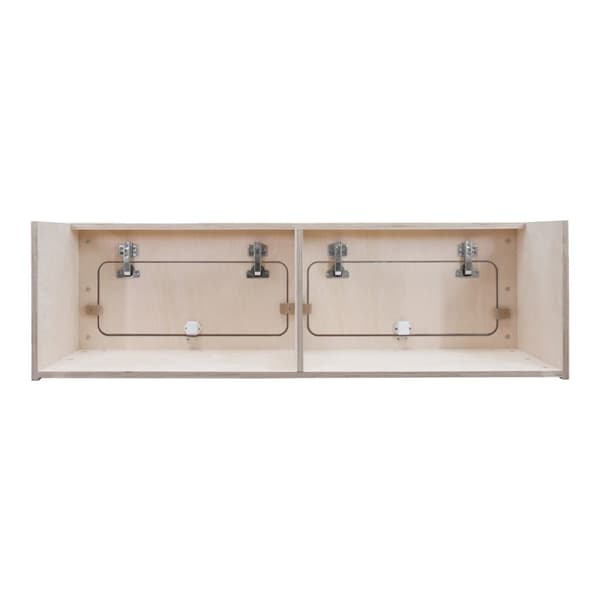 Overhead Cabinet 2 Doors Storage Solution Van Interior Caravan Motorhome Interior Storage Birch Unpainted Hinge Push Button Lock Renovation