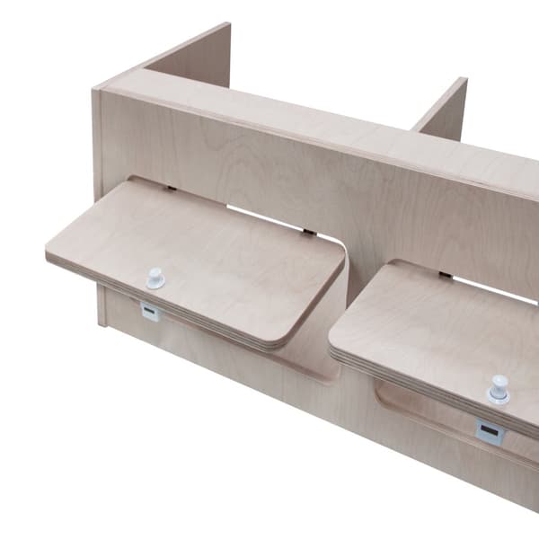 Overhead Cabinet 2 Doors Storage Solution Van Interior Caravan Motorhome Interior Storage Birch Unpainted Hinge Push Button Lock Renovation