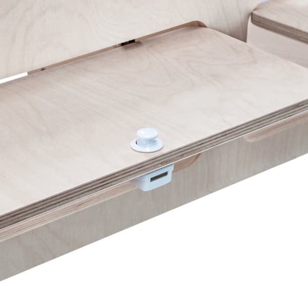 Overhead Cabinet 2 Doors Storage Solution Van Interior Caravan Motorhome Interior Storage Birch Unpainted Hinge Push Button Lock Renovation