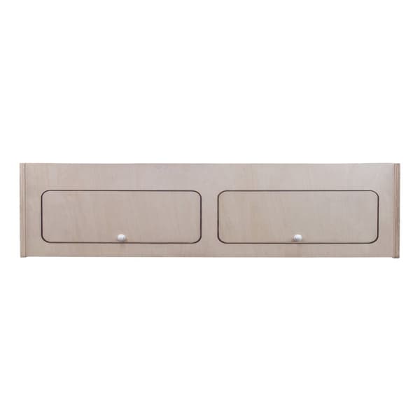 Overhead Cabinet 2 Doors Storage Solution Van Interior Caravan Motorhome Interior Storage Birch Unpainted Hinge Push Button Lock Renovation