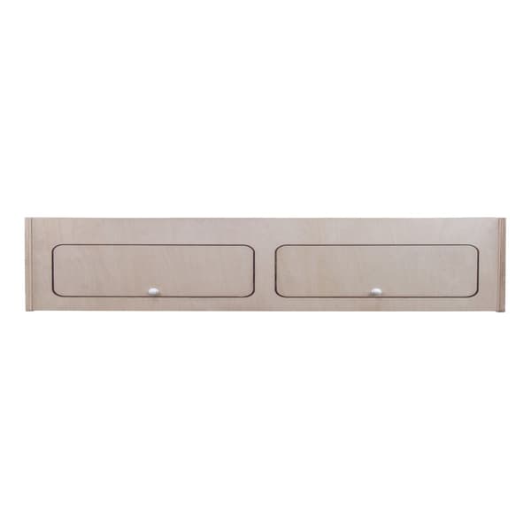 Overhead Cabinet 2 Doors Storage Solution Van Interior Caravan Motorhome Interior Storage Birch Unpainted Hinge Push Button Lock Renovation