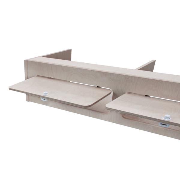 Overhead Cabinet 2 Doors Storage Solution Van Interior Caravan Motorhome Interior Storage Birch Unpainted Hinge Push Button Lock Renovation