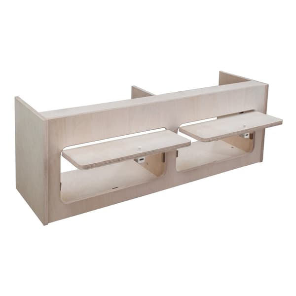 Overhead Cabinet 2 Doors Storage Solution Van Interior Caravan Motorhome Interior Storage Birch Unpainted Hinge Push Button Lock Renovation
