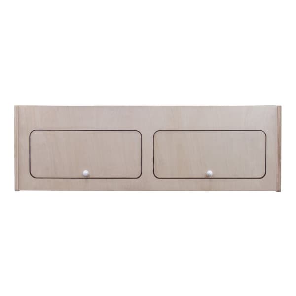 Overhead Cabinet 2 Doors Storage Solution Van Interior Caravan Motorhome Interior Storage Birch Unpainted Hinge Push Button Lock Renovation