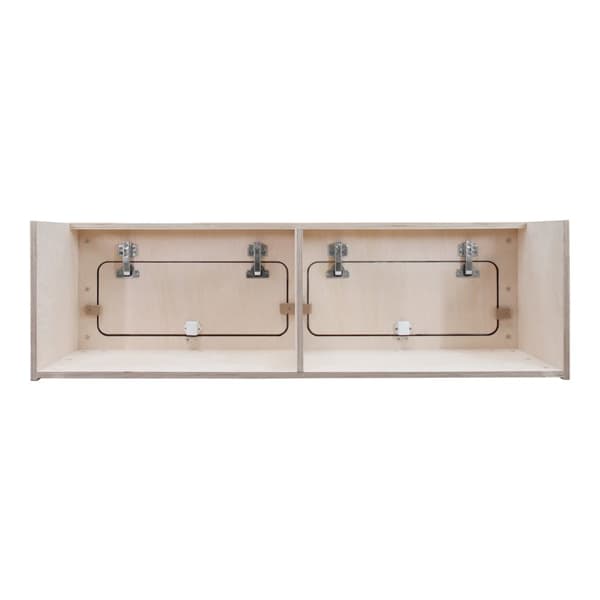 Overhead Cabinet 2 Doors Storage Solution Van Interior Caravan Motorhome Interior Storage Birch Unpainted Hinge Push Button Lock Renovation
