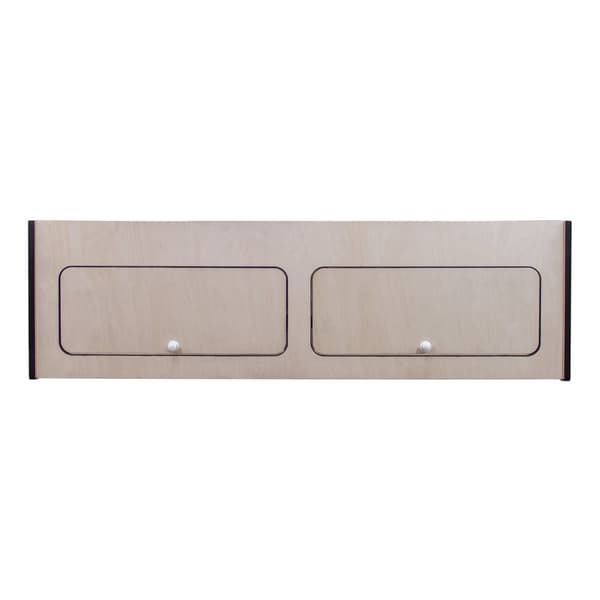 Overhead Cabinet 2 Doors Storage Solution Van Interior Caravan Motorhome Interior Storage Birch Unpainted Hinge Push Button Lock Renovation