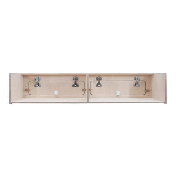Overhead Cabinet 2 Doors Storage Solution Van Interior Caravan Motorhome Interior Storage Birch Unpainted Hinge Push Button Lock Renovation