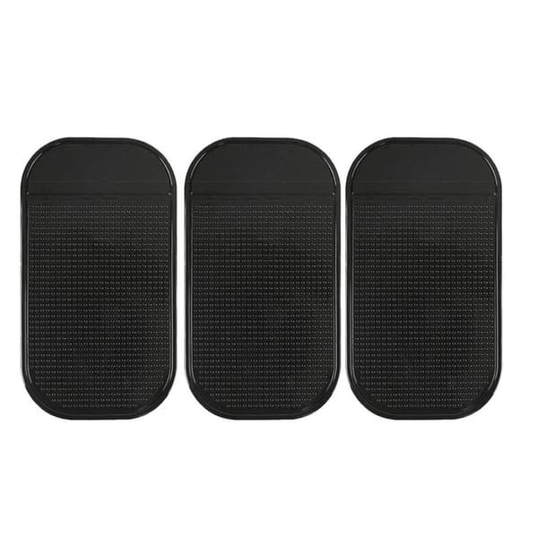 3st 14.5x8.5cm bilens instrumentbräda klibbig halkfri matta, halkfri förvaringsmatta