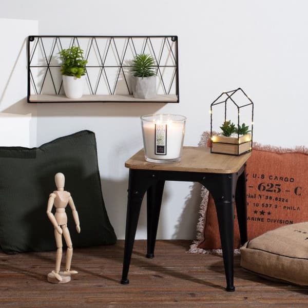 Atmosphera Wired Black Wall Hylla