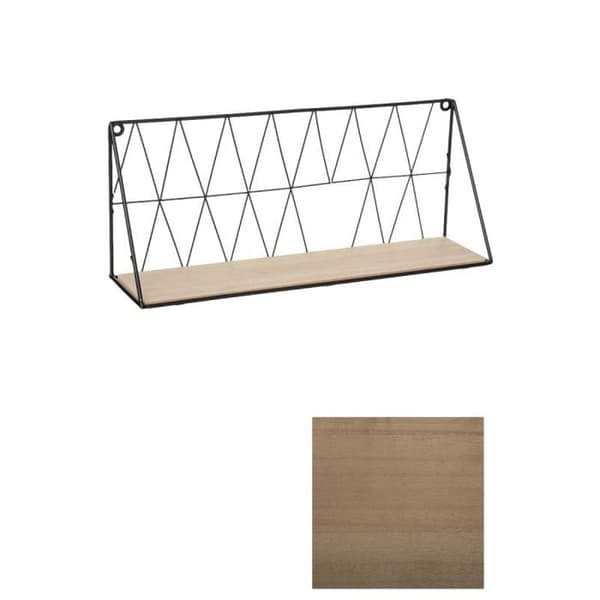 Atmosphera Wired Black Wall Hylla