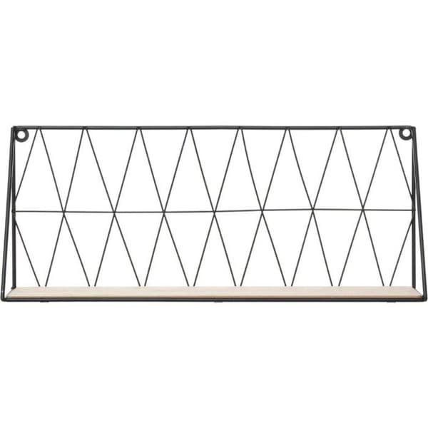 Atmosphera Wired Black Wall Hylla