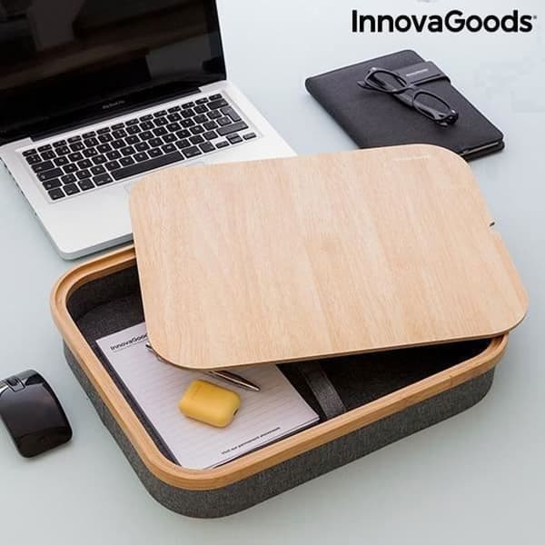 Bärbart skrivbord - InnovaGoods - Stort - Svart - 1 skrivbord - Innovativ design