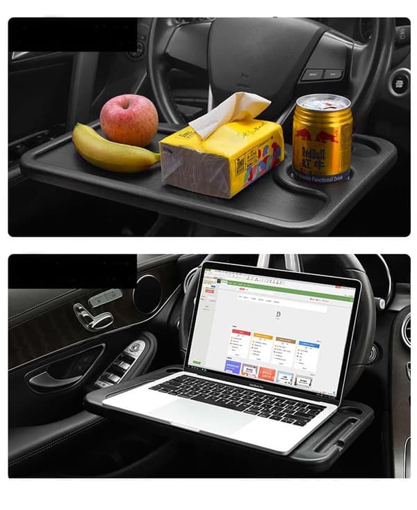 Lollanda auton ohjauspyöräpöytä - kannettavan tietokoneen pöytä / ruokapöytä – kannettava autopöytä ruokaan ja kannettavaan tietokoneeseen