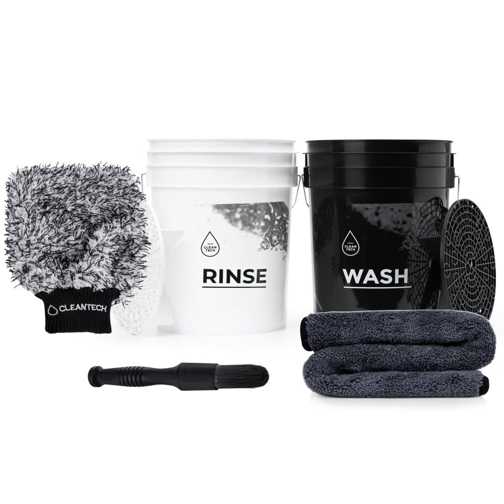 Hand biltvätt set, Set:Standard M, Färg:Vit+Svart