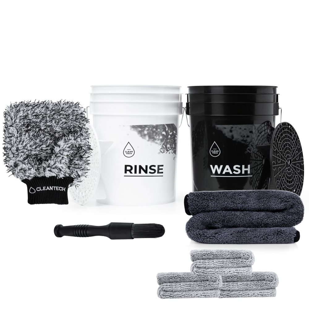 Hand biltvätt set, Set:Standard L, Färg:Vit+Svart