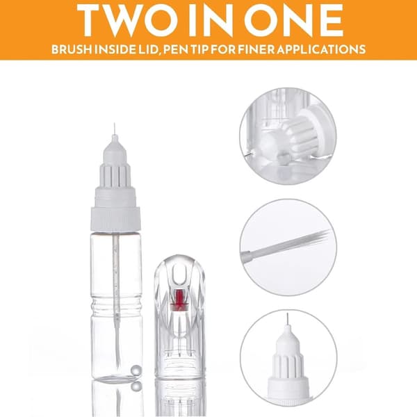 Touch Up Paint Brush + Needle 20ml For Ford S-Max Diffused Silver Fk