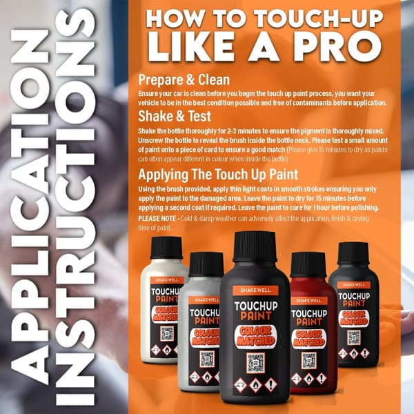 Touch Up Paint Brush 30ml For Ford Transit Radiant Red R5