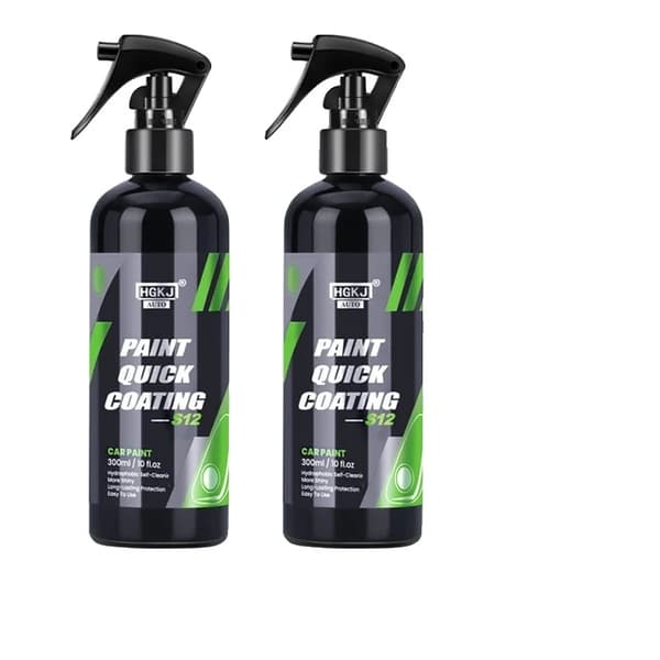 Auto Nano Keramisk Coating, Hydrofob Beskyttelse, Højglans Finish, S12-300ml x S3-300ml S12-300ml X2pcs