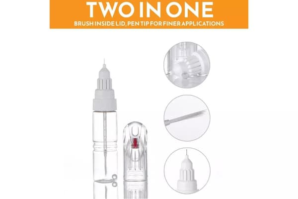 Touch Up Paint Brush + Needle For Volvo V60 Osmium Grey 714 Stone Chip Brush 20ML