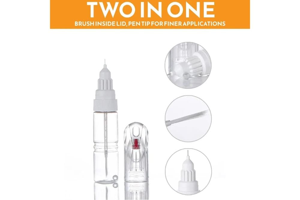 TOUCH UP PEN FOR NISSAN GUNMETAL GREY KAD Paint Brush + Needle SCRATCH