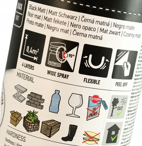 MASTON GUM IN SPRAY BLACK MAT 400 ml