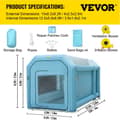 Miniatyrbild 2 av 2: Inflatable Paint Booth, Stort Arbetsutrymme, Effektivt Filtreringssystem,4 x 2,5 x 2,5 m
