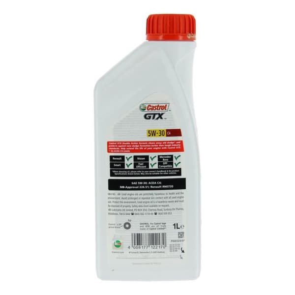 CASTROL Oil-Additive GTX C4 - Syntetisk / 5W30 / 1L