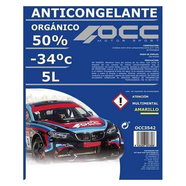 Frostskydd OCC3542 50 % organisk gul (5 L)