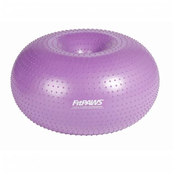 FitPAWS Balanseball til kjæledyr TRAX Donut 55 cm lilla