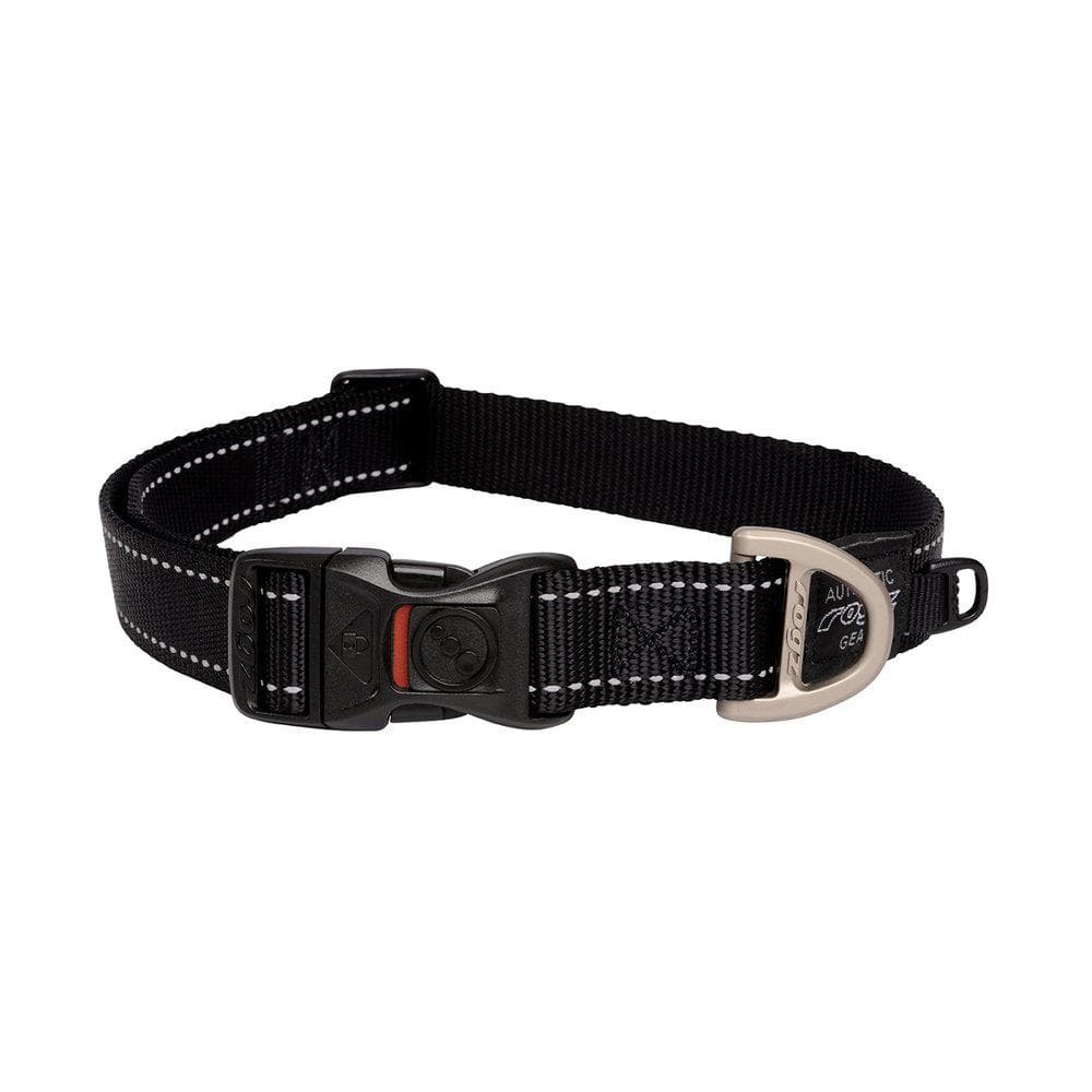 ROGZ HALSBAND UTILITY XL SVART 25MM 43-70CM