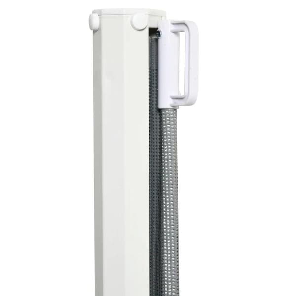 Rootz Säkerhetsport - Dörr och trappgrind - Rullbar enhandsmanövrering - PVC - Grå - 5,5-115L x5,5W x 82,5H cm