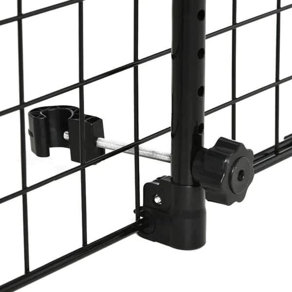 Rootz Dog Guard - Car Universal - Justerbar Trunk Grid Divider - Metall - Svart - (91-152) x 30 cm