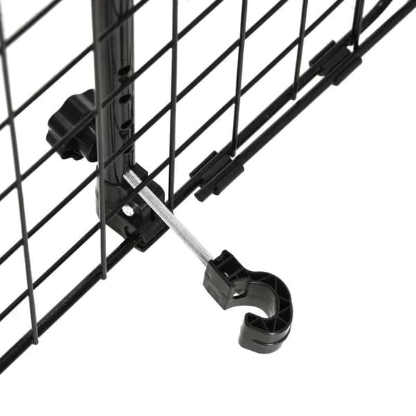 Rootz Dog Guard - Car Universal - Justerbar Trunk Grid Divider - Metall - Svart - (91-152) x 30 cm