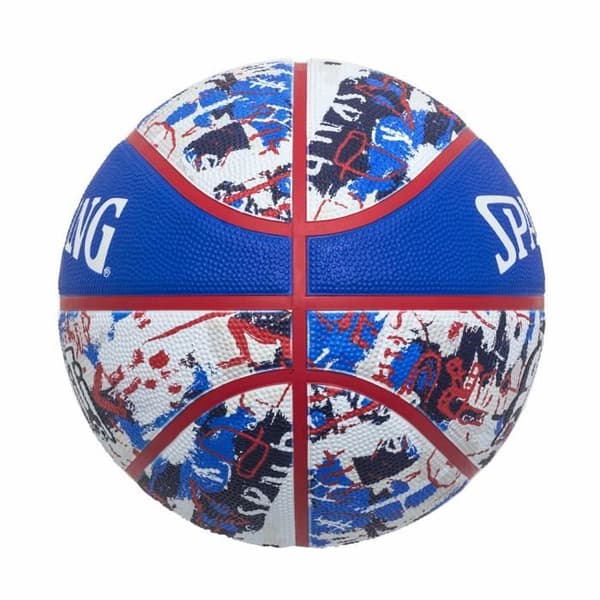 Spalding Graffiti gummiboll - blå/röd - storlek 7