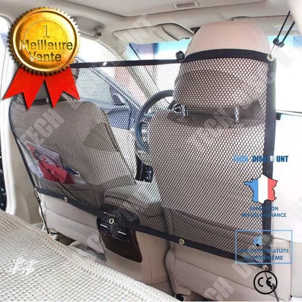 TD® Pet Car Safety Net Separation Barriär och skydd för hund och katt Auto Route - 115x62