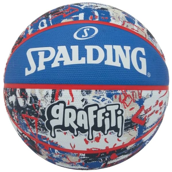 Spalding Graffiti gummiboll - blå/röd - storlek 7