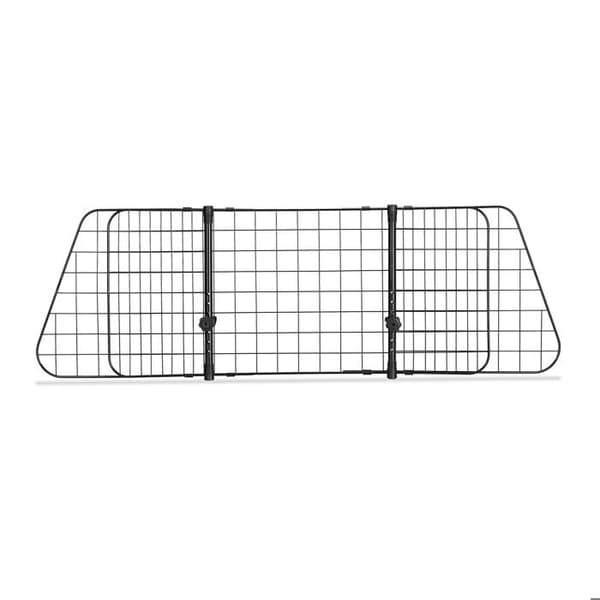 Relaxdays hundgrind för bil, universell barriär, justerbar bredd, H x L 40 x 92-157 cm, svart