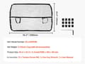 Miniatyrbillede 2 af 2: Hundebilbarriere, Universel Pasform, Holdbar Konstruktion,50 x 32 tommer