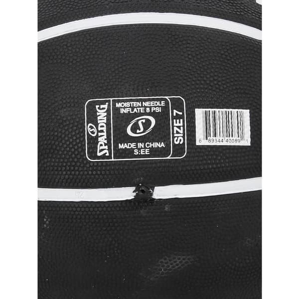 Spalding Slam Dunk Rubber Ball - svart/vit - Storlek 7