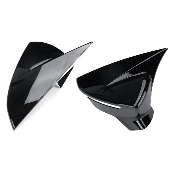 Par Spegelkåpor Gloss Svart Spegelkåpor ABS för Seat Leon 2012-2019