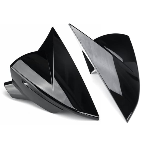 Par Spegelkåpor Gloss Svart Spegelkåpor ABS för Seat Leon 2012-2019