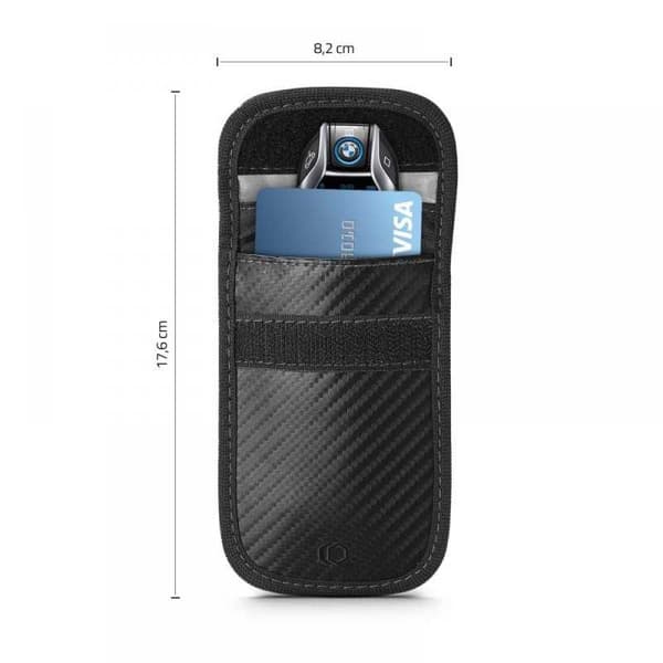 RFID-suojattu avainkotelo Tech-Protect V1 Carbon